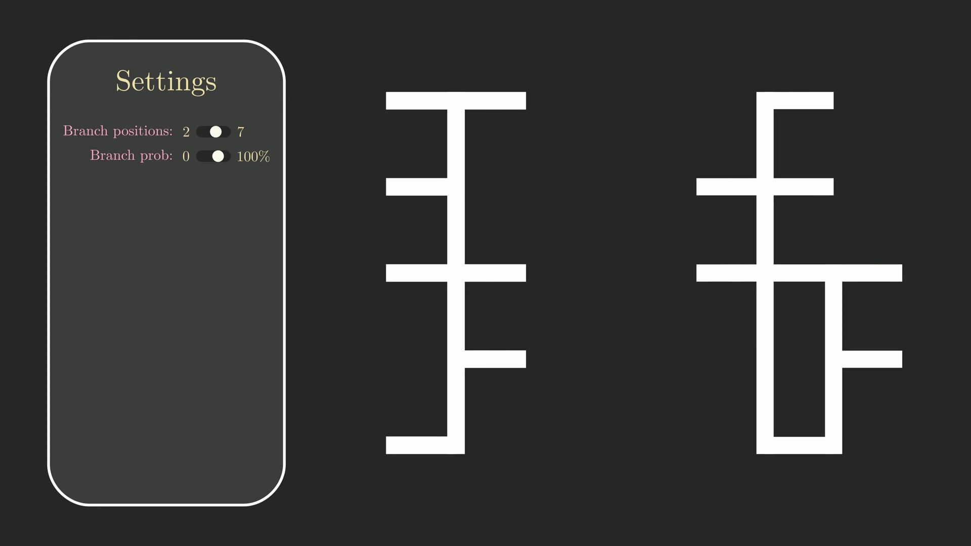 The generated character with ribs attached along its spine
